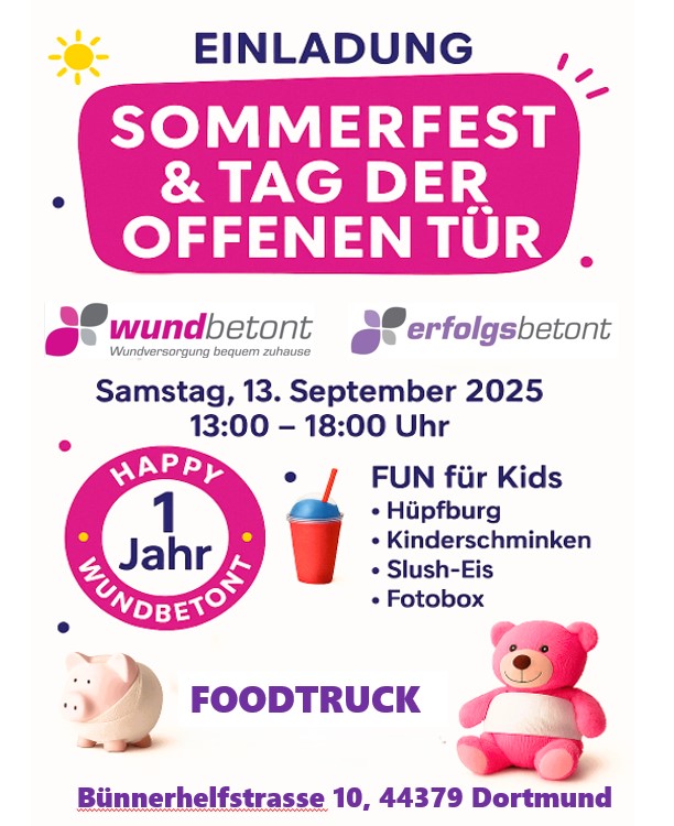Sommerfest - 1 Jahr Wundbetont